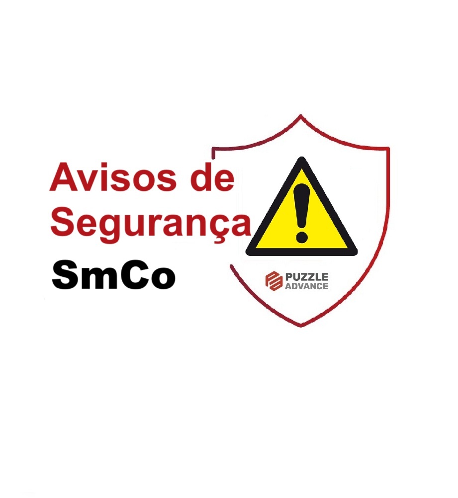 Avisos de segurança para ímanes de SmCo
