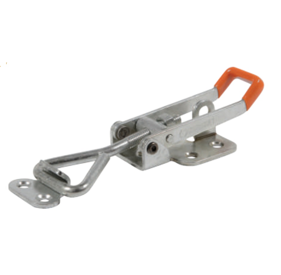 361 - FECHO DE TRAÇÃO HORIZONTAL REGULAVEL COM RETEM EM AÇO ZINCADO EM INOX