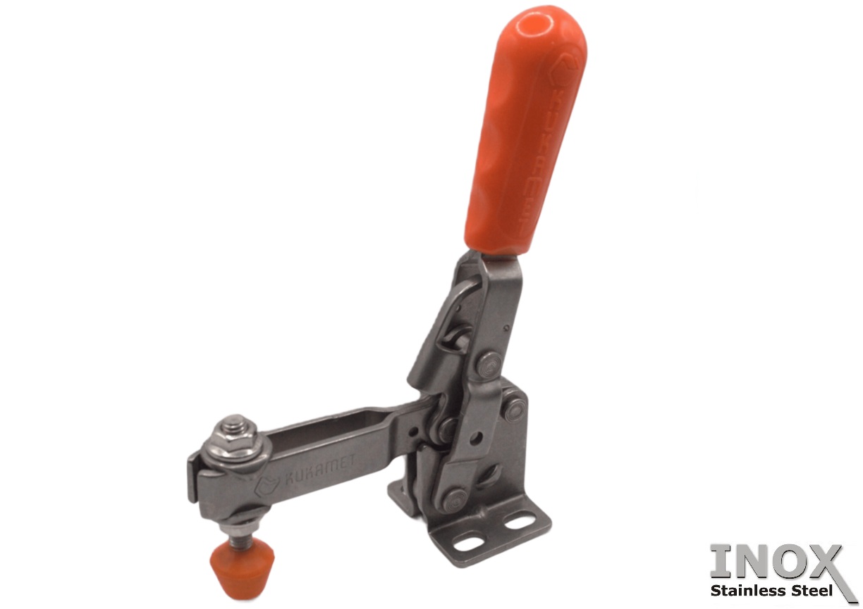 211- GRAMPO DE FIXAÇÃO VERTICAL EM INOX 