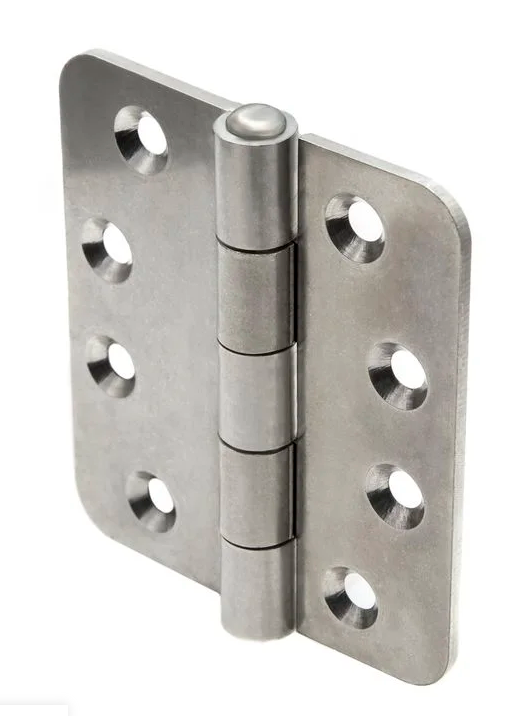 Dobradiça Plana em Inox C/ 8 Furos