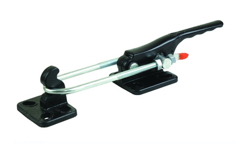 341-L - GRAMPO DE FIXAÇÃO HORIZONTAL EM AÇO FUNDIDO COM GANCHO EM U COM TRAVÃO