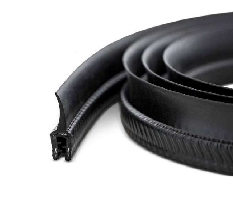 PERFIL DE BORRACHA COM BARBATANA - PVC/EPDM