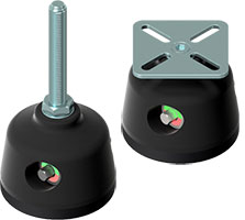 Plastic Foot with Wheel “Magic”