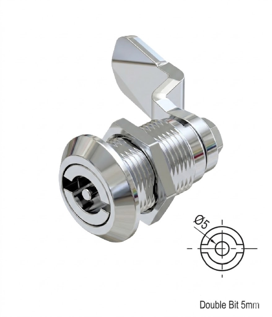 Fecho Zamak Double Bit 5mm CR L=30