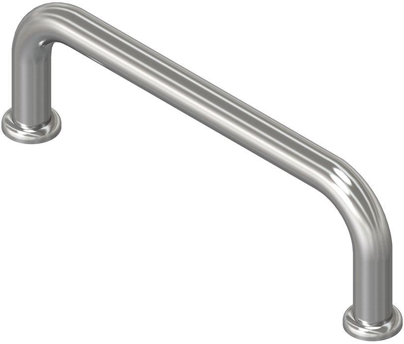Stainless Steel Handle with threaded holes and supporting washers
