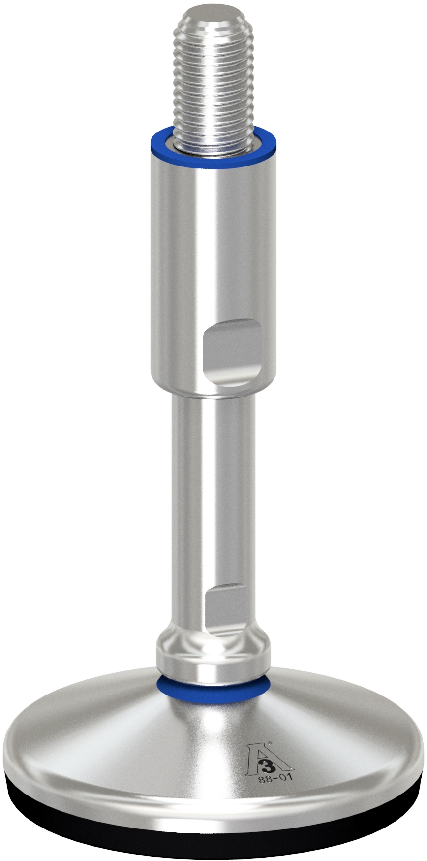 Pé de Máquina Higiénico 3A, Vulcanizado