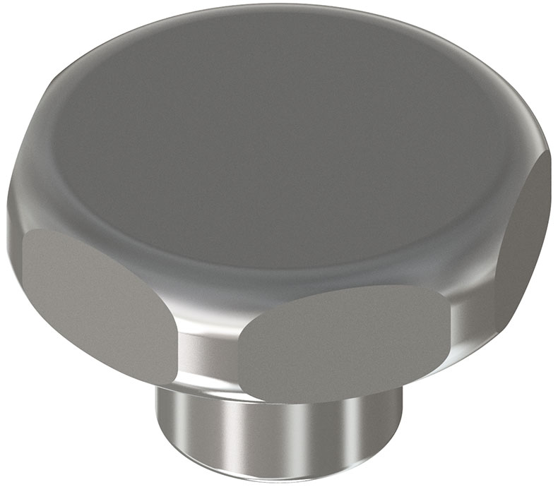Stainless Steel Knob, threaded female