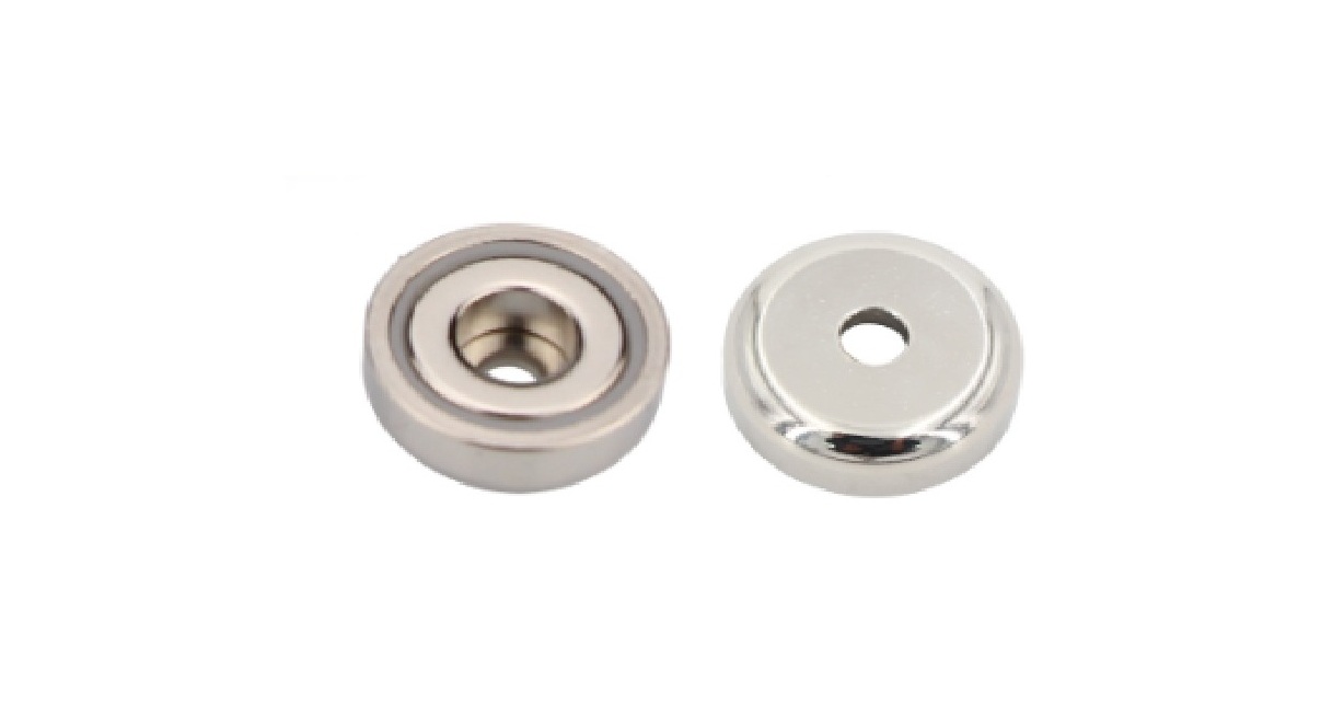 Magnetico Neodymium c/ furo Cilindrico 30 Kg