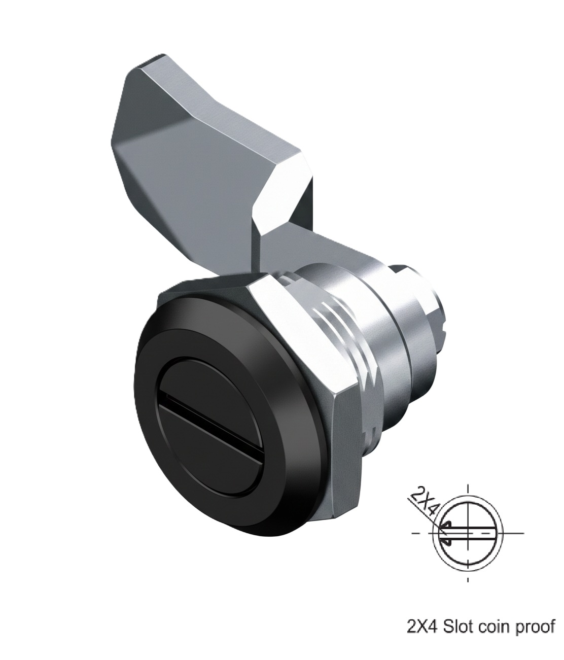 Fecho Zamak de Fenda 2x4 SW