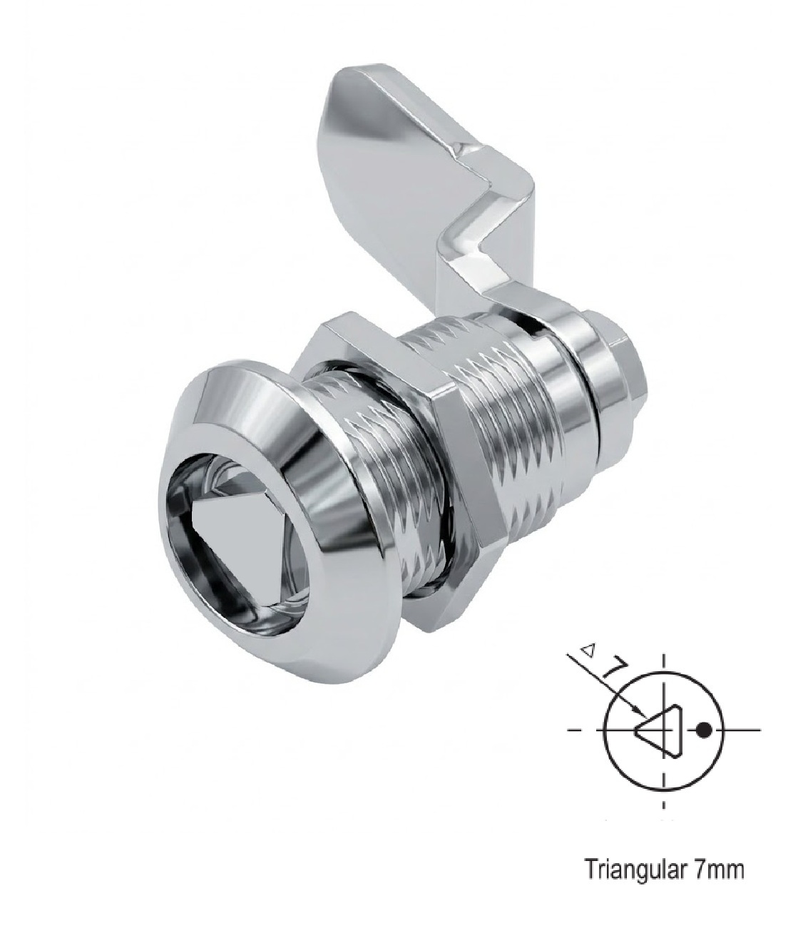 Fecho Triangular 8mm CR L=60
