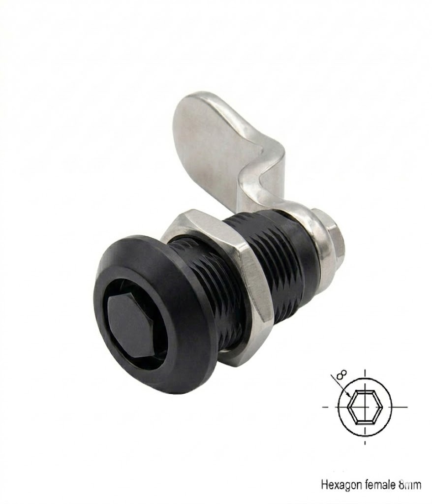 Fecho Zamak  Hexagona Femea 8mm SW L=60