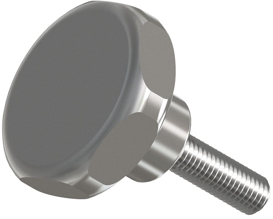 Stainless Steel Knob, threaded male