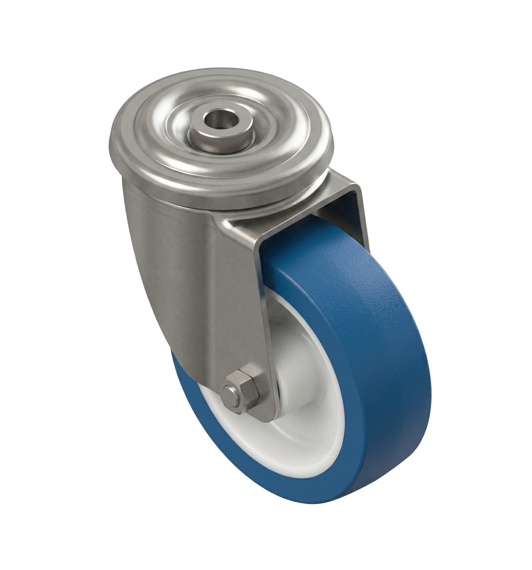 RODIZIO AZUL GIRATORIO BASE REDONDA ZINC                                                               RODIZIO AZUL GIRATORIO BASE REDONDA ZINC