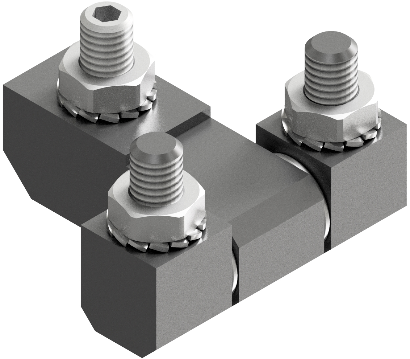 Stainless Steel Screw-on Hinge 51x50