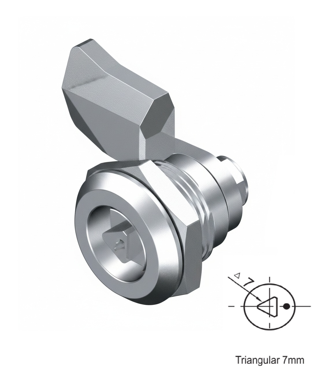Fecho Zamak Triangular 7mm CR
