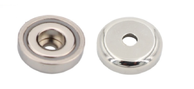 Magnetico Neodymium c/ furo Cilindrico 220Kg