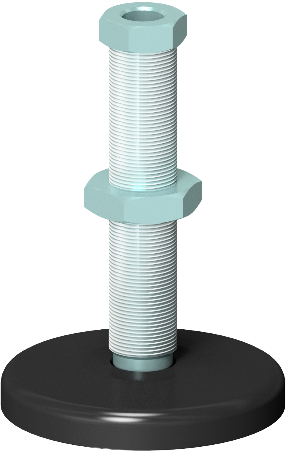 Phosphated Steel Foot, Base & Screw with Through Hole, Technofix