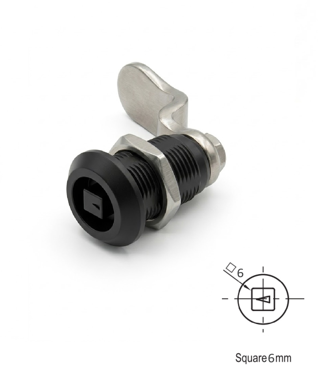 Fecho Zamak Quadra 6mm SW L=60