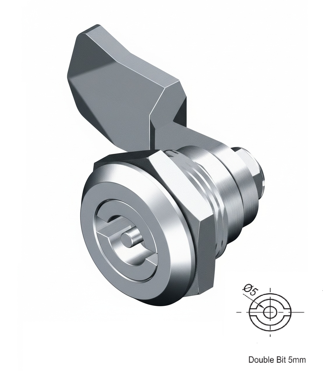 Fecho Zamak Double Bit 5mm CR