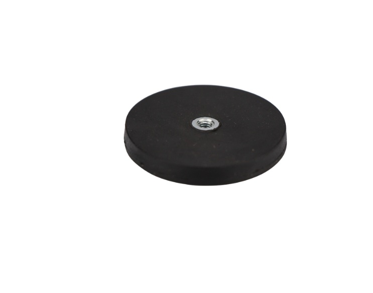 Magnetico C/ Rosca M4 Revestido a Borracha 4Kg