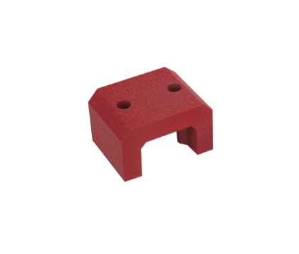 MAGNETICO RETANGULAR EM U VERMELHO 40X25 ALNICO 90N