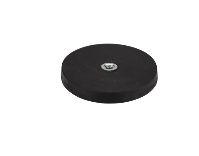 Magnetico C/ Rosca M4 Revestido a Borracha 6Kg