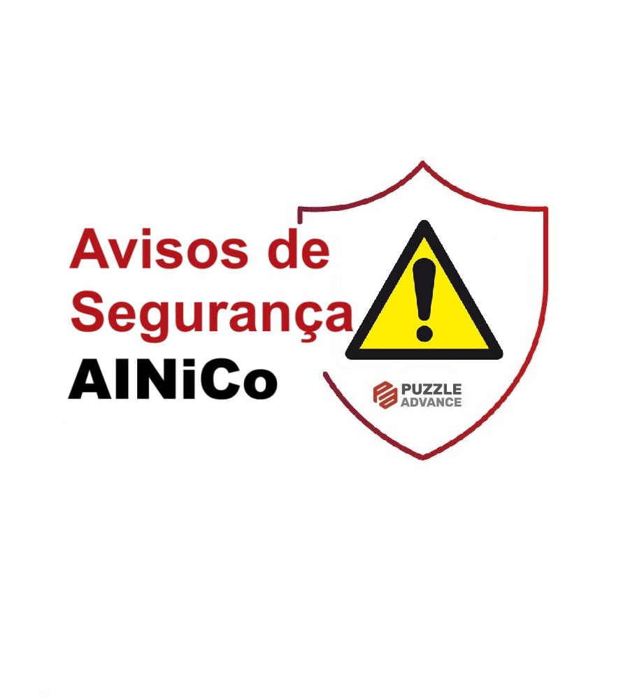 AVISO DE SEGURANÇA - Alumínio-Níquel-Cobalto - AINiCo