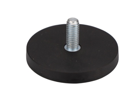 Magnetico C/ Perno M8 Revestido a Borracha 20Kg