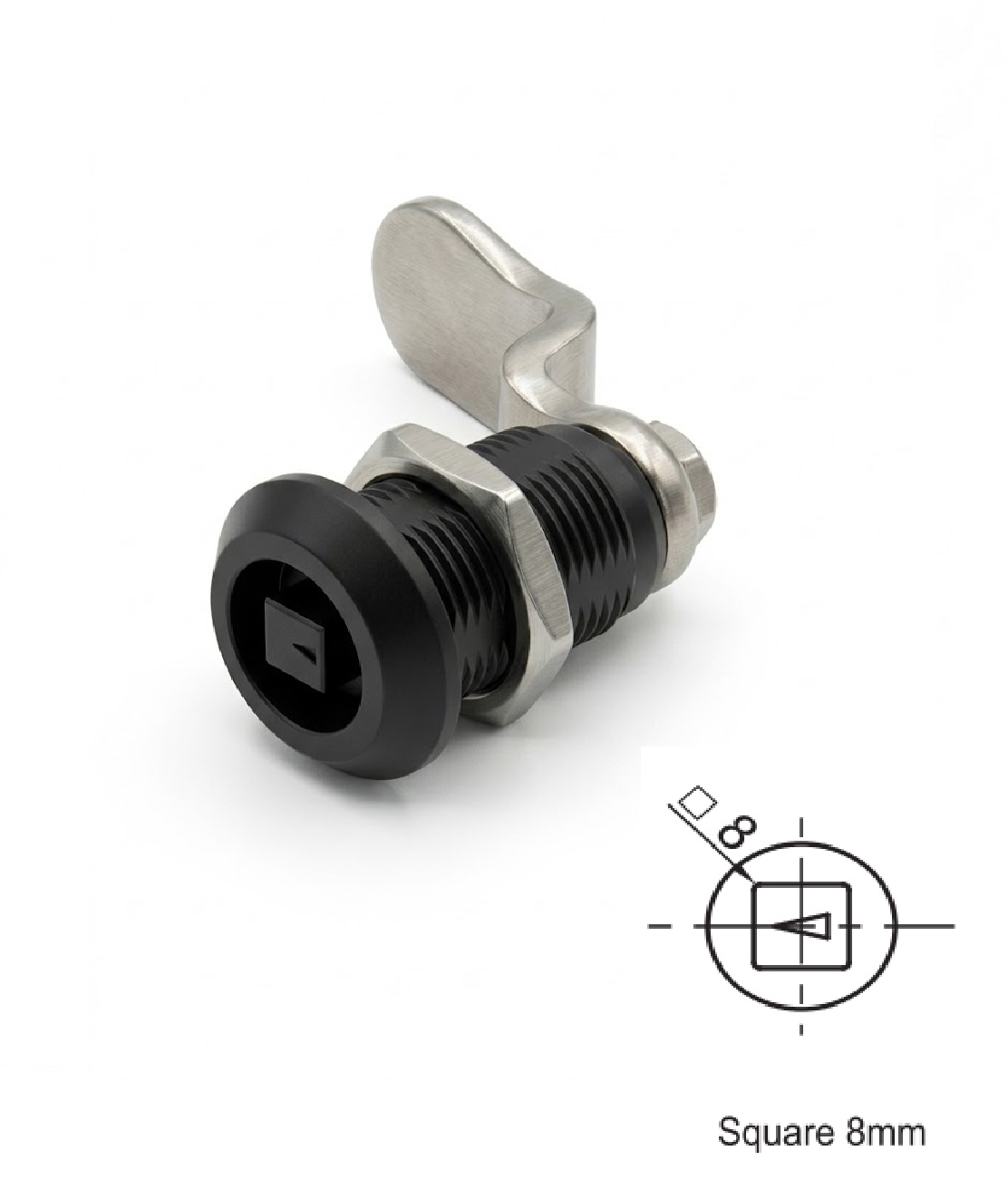 Fecho Zamak Quadra 8mm SW L=30