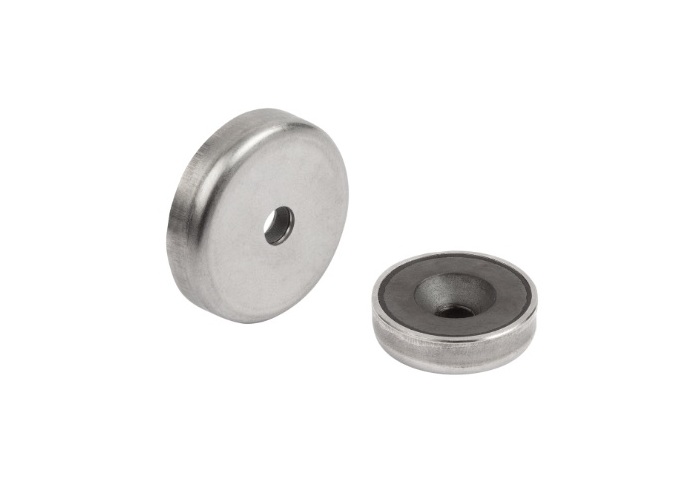 MAGNÉTICO FERRITE C/ FURO CONICO CORPO EM INOX D.20 - 22N