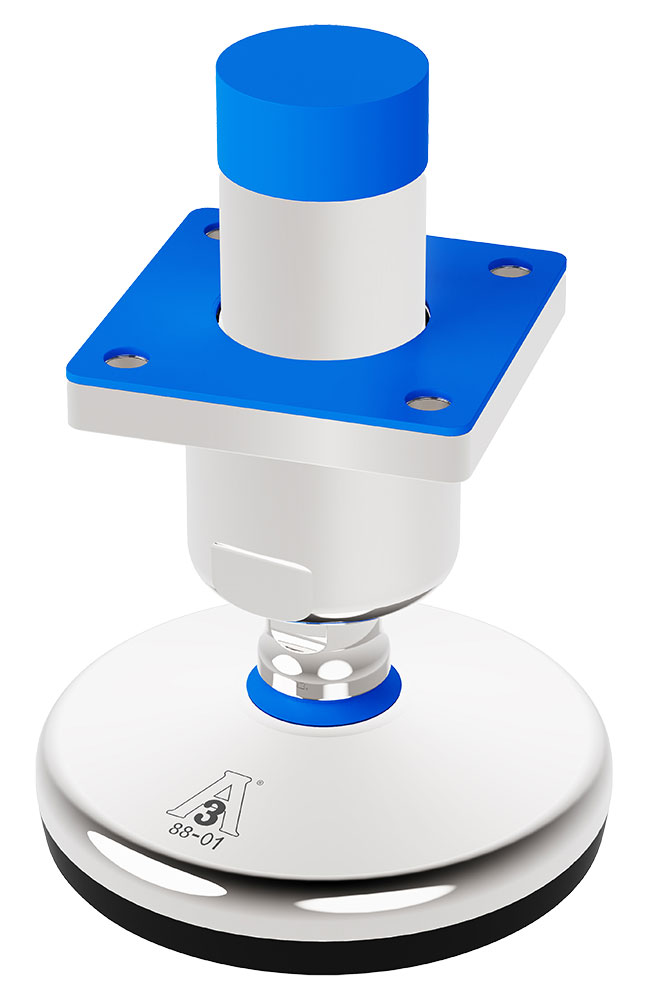 Pé de Máquina Higiénico 3A, Vulcanizado