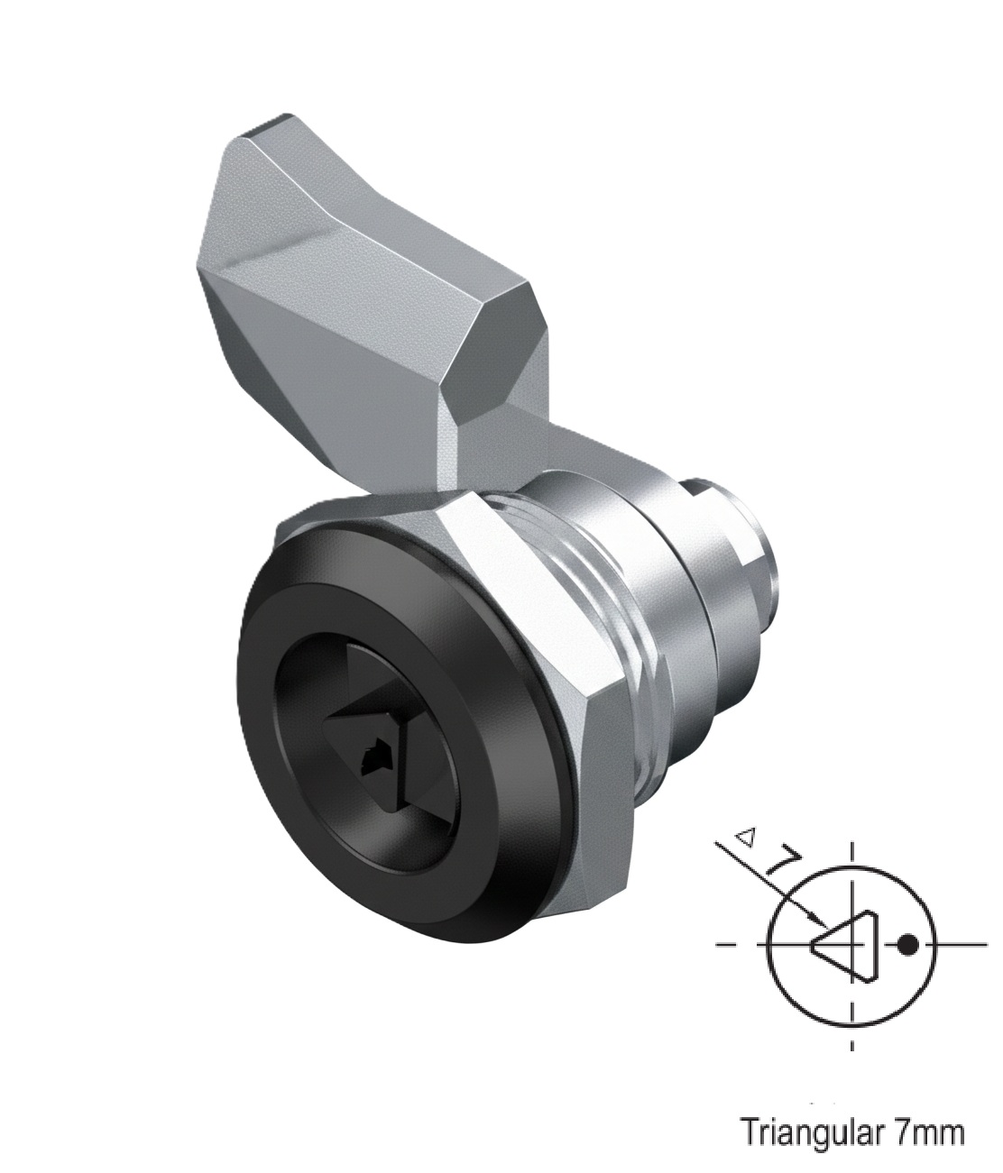 Fecho Zamak Triangular 7mm SW