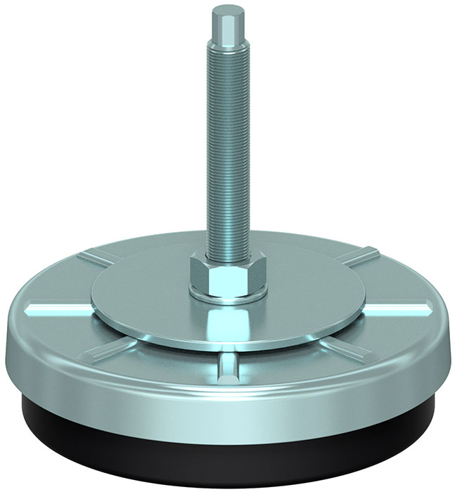 Anti-Vibration Foot, Zinc Steel, Fix Screw, Technopress