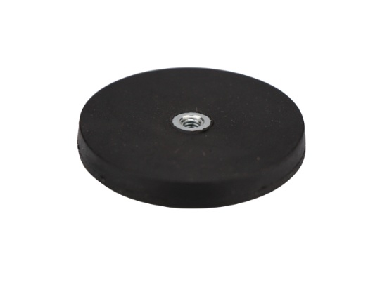 Magnetico C/ Rosca M4 Revestido a Borracha 20Kg
