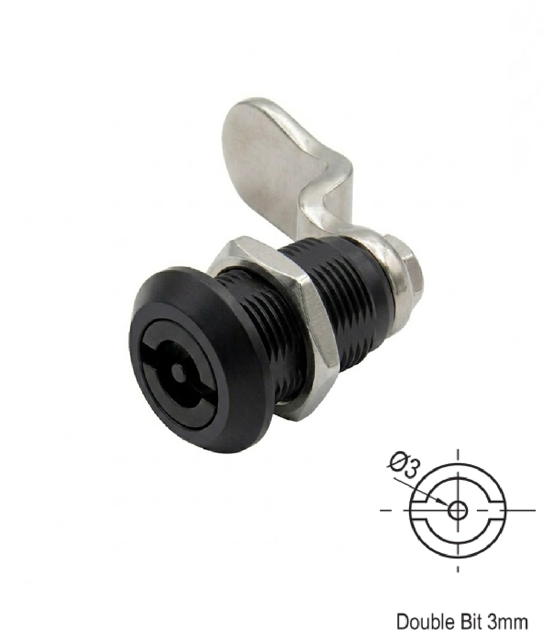 Fecho Zamak Double bit 3mm SW L=60