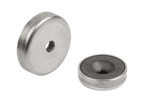 MAGNÉTICO FERRITE C/ FURO CONICO CORPO EM INOX D.40 - 72N