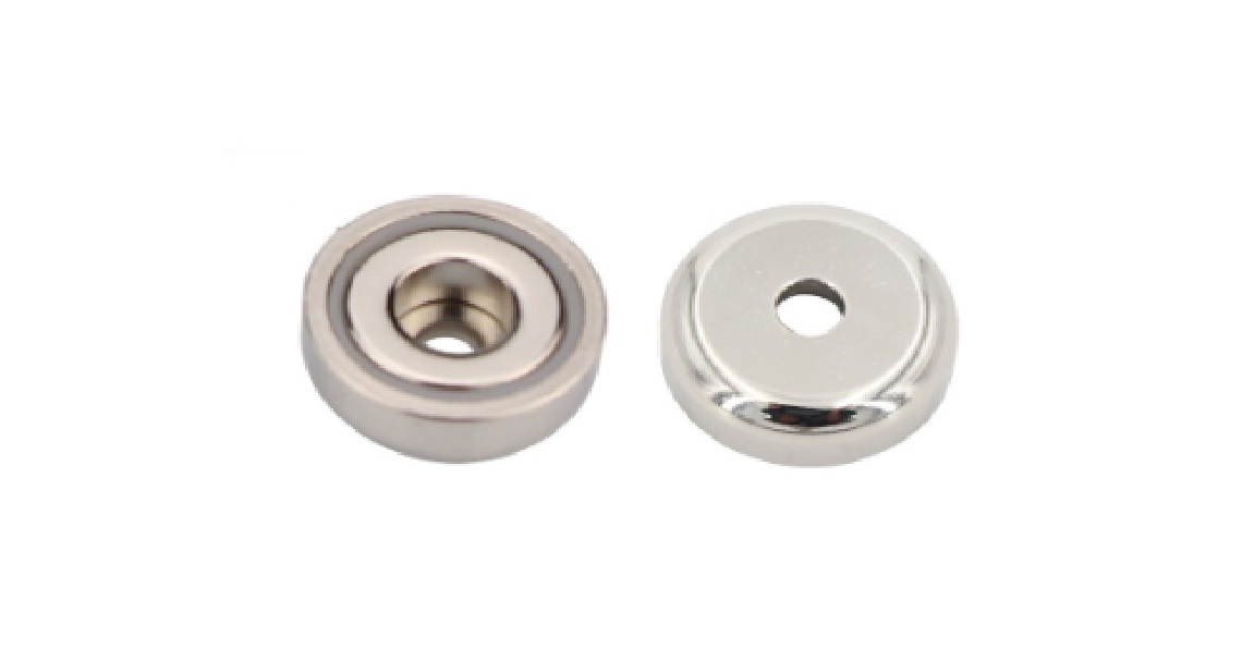 Magnetico Neodymium c/ furo Cilindrico 40Kg