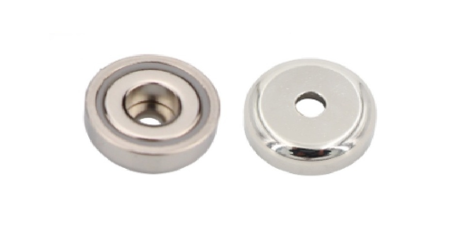 Magnetico Neodymium c/ furo Cilindrico 70Kg
